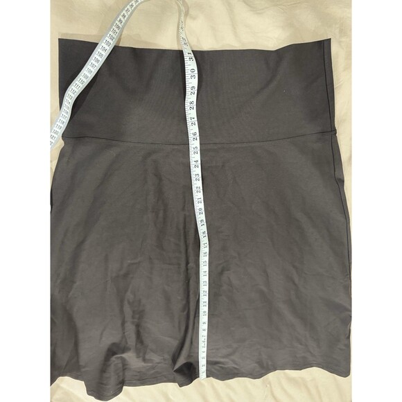 Eileen Fisher Womens Black L Nylon Wide Flare Stretch Skirt Pull On Elastic US - Picture 7 of 7